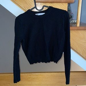 Zara crop sweater